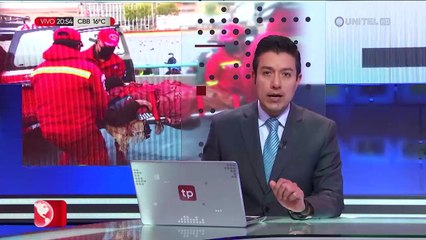 Una mujer quedó atrapada en el sumidero de una boca de tormenta en La Paz