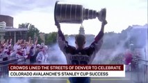 Crowds celebrate with Colorado Avalanche after Stanley Cup triumph