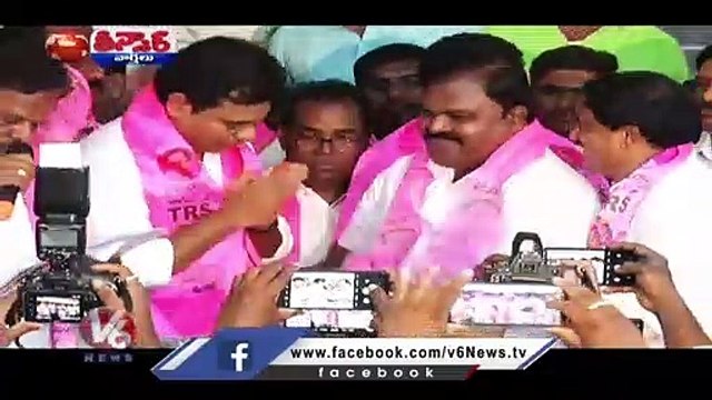 Minister KTR , PCC Chief Revanth Reddy Comments On PM Modi Hyderabad Tour | V6 Teenmaar (1)