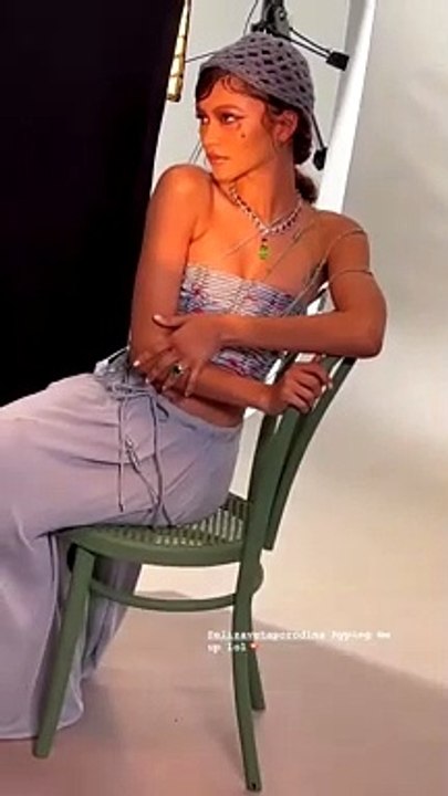 Zendaya shares a video behind the scenes for Vogue Italy