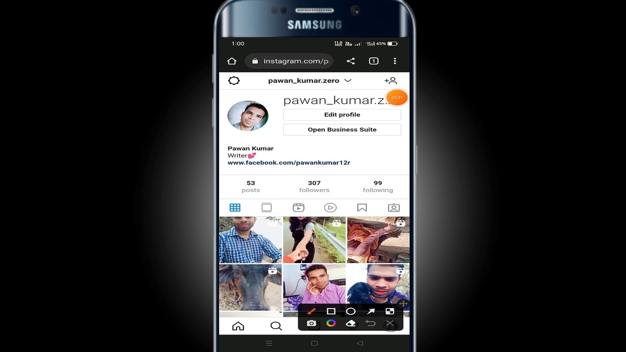 add instagram on  facebook profile with instagram logo   add instagram logo account on private fb