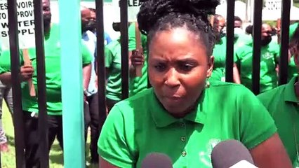 WASA WORKERS PROTEST TO KEEP JOBS