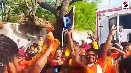 અમદાવાદમાં AMC ઓફિસ પાસે જામ્યો ભક્તિમય માહોલ