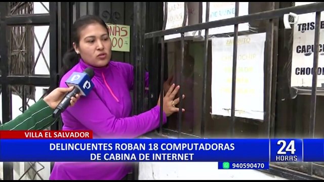 VES: Cámaras de seguridad captaron a delincuentes robando 6 computadoras gamer