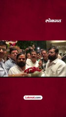 असं झालं शिंदेंचं स्वागत..पेढे भरवून आनंद | CM Eknath Shinde receives warm welcome by Goa #Shorts