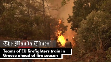 Teams of EU firefighters train in Greece ahead of fire season