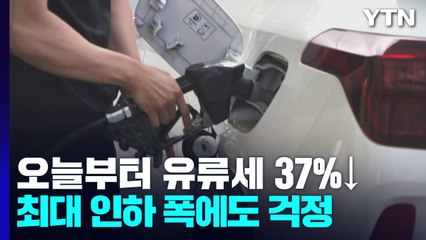 오늘부터 유류세 '법정 최대' 37% 인하...체감 얼마나? / YTN