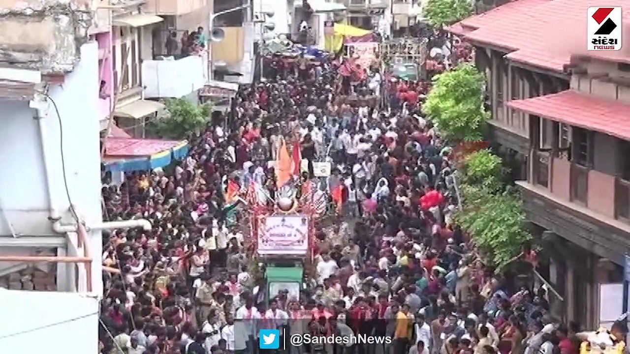 રથ ખાડિયા પહોંચ્યા ત્યારે ભક્તોએ ધૂમધામથી કર્યુ...