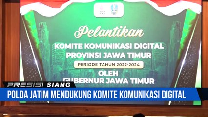 Polda Jatim Pelantikan Komite Komunikasi Digital Periode 2022 - 2024