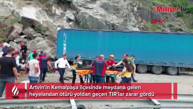 Artvin'de heyelan! Ölü ve yaralılar var