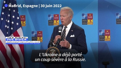 La Russie responsable de la hausse des prix du gaz et de la crise alimentaire, selon Biden