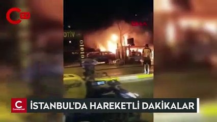 Sultanbeyli'de lokantada patlama: 3 araç zarar gördü