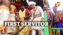 Rath Yatra In Puri - Ceremonial Sweeping Of Jagannath's Chariot By Puri King
