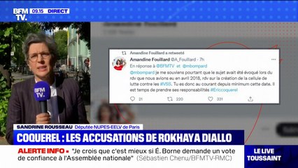 "Les victimes doivent se signaler": Sandrine Rousseau réagit aux accusations de comportements inappropriés visant Éric Coquerel
