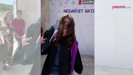 Burcu Özberk üniversiteden mezun oldu!