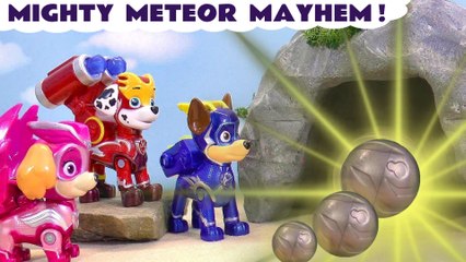 Paw Patrol Mighty Pups Toys Story - Mighty Meteor Mayhem Toy Cartoon for Kids and Children
