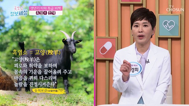 중년여성 주목! 갱년기 극복에 도움 줄 비책 ‘흑염소 진액’ TV CHOSUN 220701 방송
