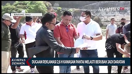 Bupati Badung Tinjau Dugaan Reklamasi Di Pantai Melasti
