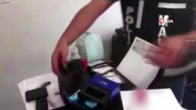 Yabancı uyruklu kişilere sahte evrak hazırlayan şebeke çökertildi
