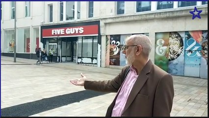 Five Guys Sheffield: Paving in city centre spoiled by 'ugly' repairs following gas works for restaurant