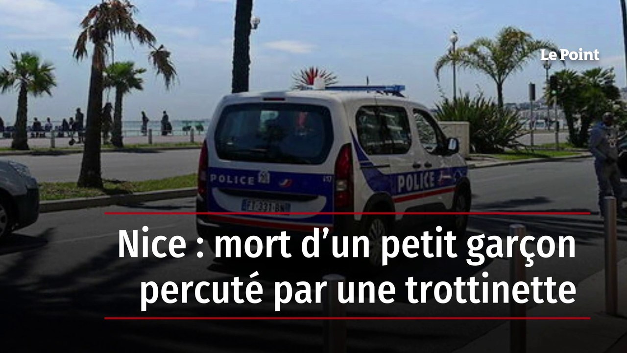Nice : mort d’un petit garçon percuté par une trottinette