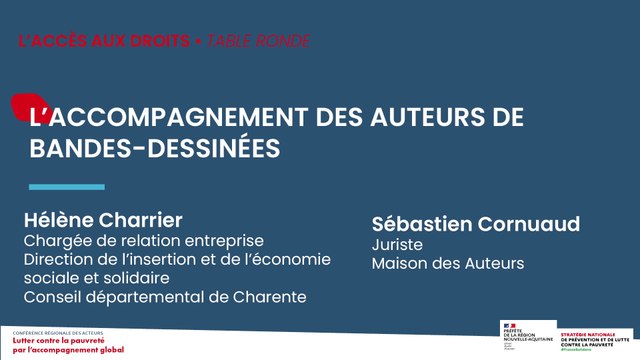 6. Accompagnement global - Table ronde 1 - L'accompagnement des auteurs de BD