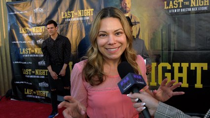 Gloria Garayua on Horror Movies Acting Tips | "Last the Night" LA Premiere Red Carpet