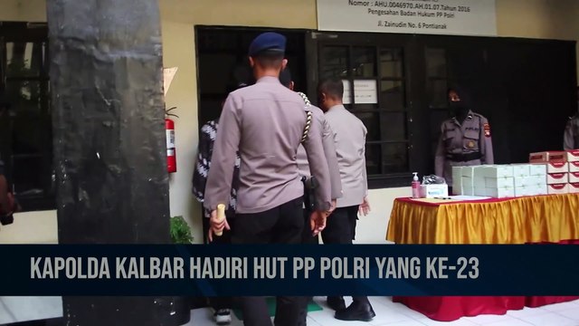 Kapolda Kalbar Hadiri Hut PP Polri yang ke 23