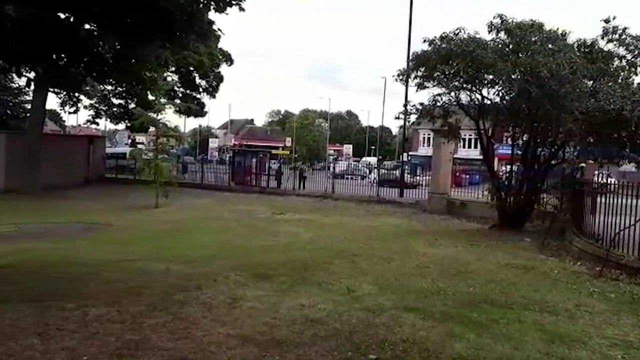 Reports of youths throwing stones from Barnes Park