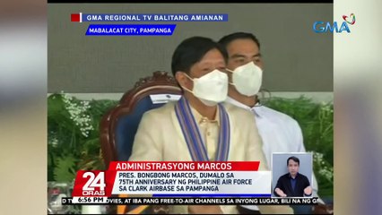 Pres. Bongbong Marcos, dumalo sa 75th anniversary ng Philippine Air Force sa Clark Airbase sa Pampanga | 24 Oras