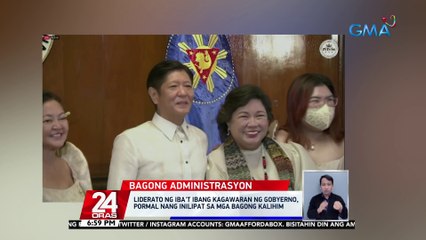 Liderato ng iba't ibang kagawaran ng gobyerno, pormal nang inilipat sa mga bagong kalihim | 24 Oras