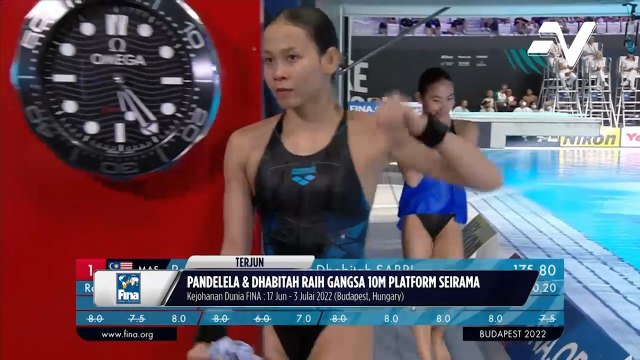 Pandelela Rinong & Dhabitah Sabri raih gangsa di Kejohanan Dunia