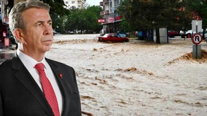 Sel mağdurlarıyla konuşması gündem olan Mansur Yavaş, gelen tepkilere yanıt verdi