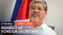 Veteran diplomat Enrique Manalo is Marcos’ foreign secretary