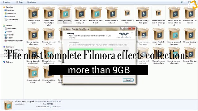 The most complete Filmora effects collections 09-2017 - 28 Effects Set and More - 37 Files