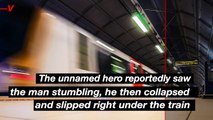 Close Call! Man Collapses On Tracks and Is Rescued Just Before Train Leaves London Station