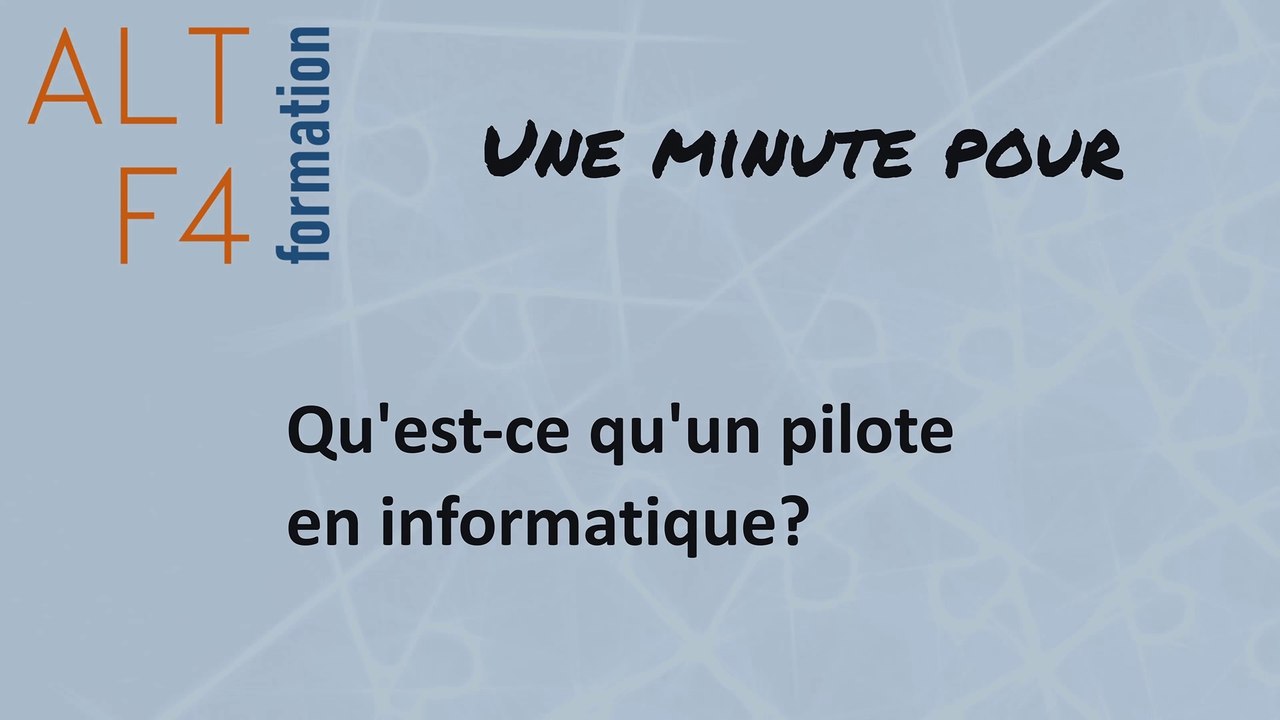 Qu'est-ce qu'un pilote en informatique ?