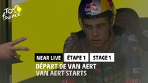 Départ de Van Aert / Van Aert starts - Étape 1 / Stage 1 - #TDF2022