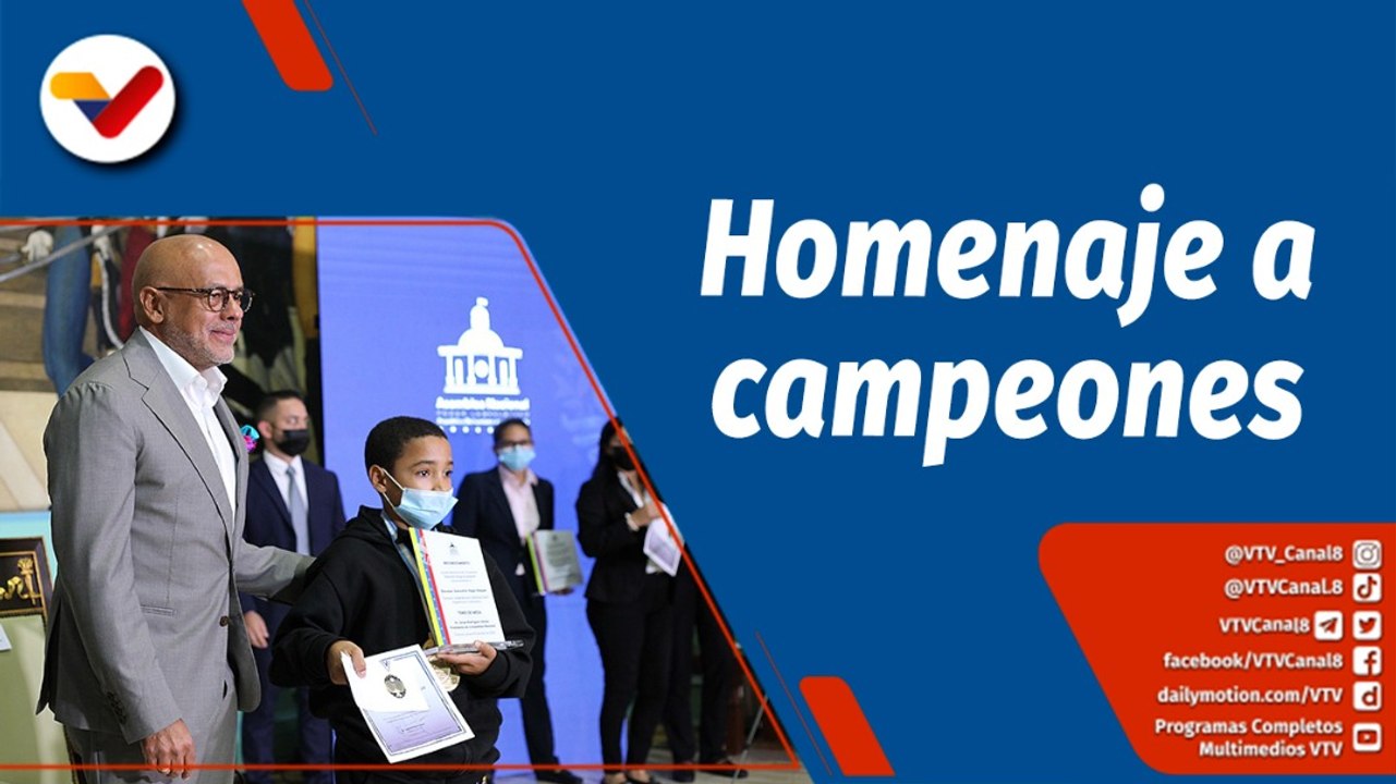 Deportes VTV | Campeones de tenis de mesa son homenajeados por la AN