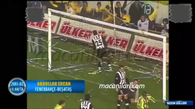 Fenerbahçe 1-2 Beşiktaş [HD] 02.12.2001 - 2001-2002 Turkish Super League Matchday 14 (Only Fenerbahçe's Goals)