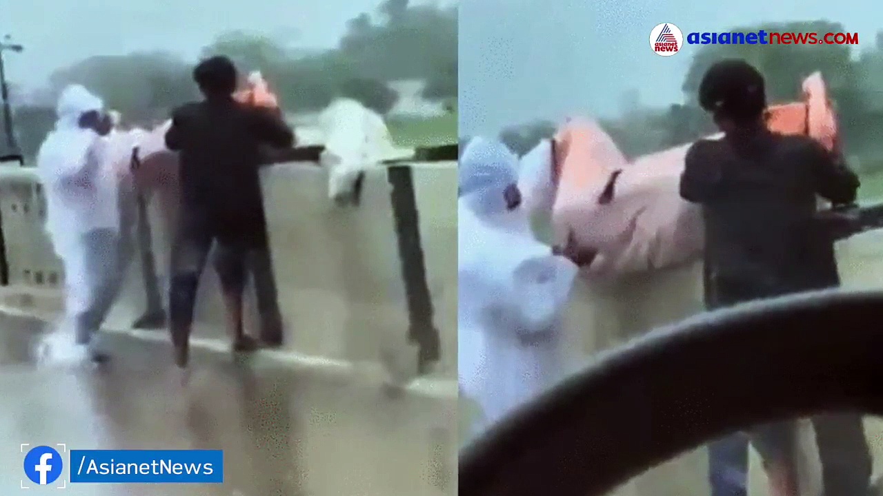 കൊവിഡ് ബാധിച്ച് മരിച്ചയാളുടെ മൃതദേഹം നദിയിലെറിഞ്ഞു; ഞെട്ടിക്കുന്ന ദൃശ്യങ്ങൾ