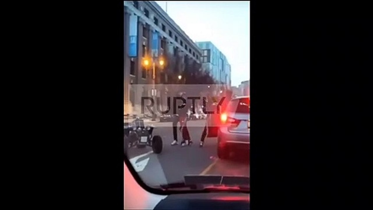 BLM activists attack motorists with stones