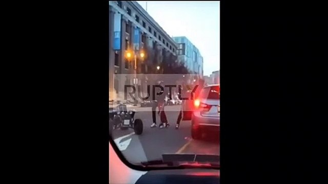 BLM activists attack motorists with stones