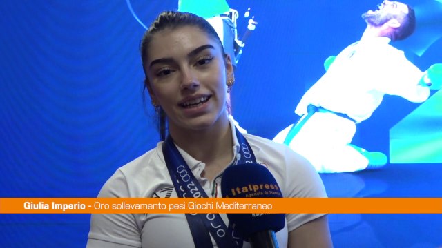 Imperio Due ori a Giochi Mediterraneo un'emozione indescrivibile