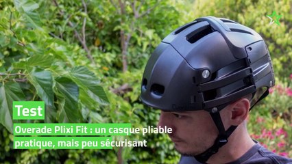 Test Overade Plixi Fit : un casque pliable pratique, mais peu sécurisant