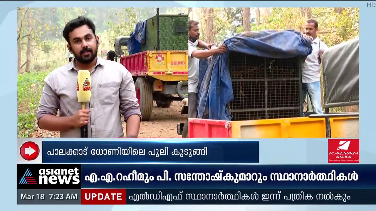 Leopard : പാലക്കാട് ധോണിയിൽ ഭീതിപരത്തിയ പുലി കുടുങ്ങി