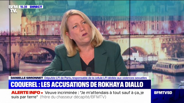 Danielle Simmonet, députée LFI, responsable de la cellule LFI dédiée aux violences sexuelles: Concernant Éric Coquerel, il n'y a jamais eu de signalement
