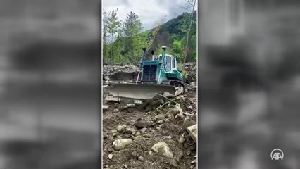 Sinop'ta selden etkilenen bölgelerde çalışmalar devam ediyor