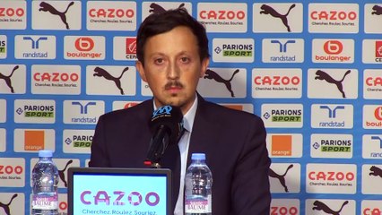 La conférence de presse de Pablo Longoria suite au départ de Jorge Sampaoli