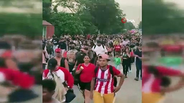 Meksika'dan ABD’ye 3 bin kişilik yeni göçmen kafilesi yola çıktı